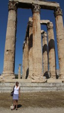 At the Temple of Zeus in Athens, Greece
